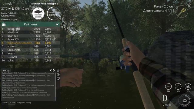 Fishing Planet. Турниры. Neherrin Minimal. Полная запись соревнования. смотреть онлайн