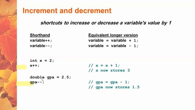 12 (Java) For Loop Initialization Test Condition and Increment/Decrement operator смотреть онлайн