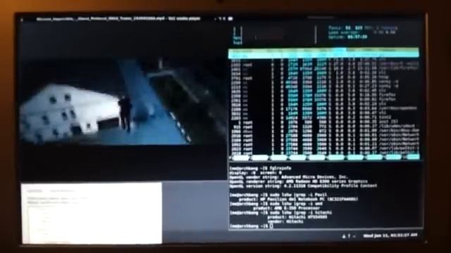 HP DM1z 3216AU (AMD e-350) ArchBang Linux 1080P playback смотреть онлайн