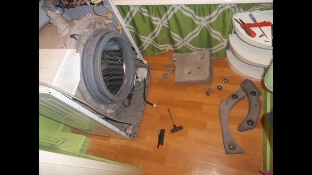 Pralka Samsung WF0500NXWG wymiana łożysk 1/2 смотреть онлайн