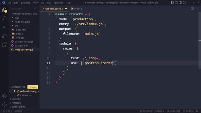 Change PX to REM with Webpack & postcss-pxtorem Package смотреть онлайн