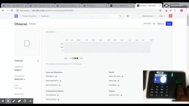 Biometric Attendance Integration with ERPNext (No desktop support) смотреть онлайн