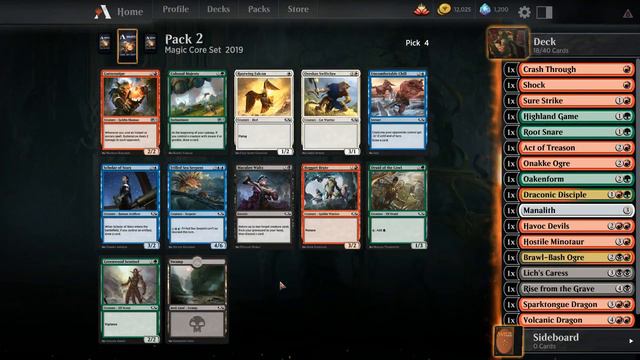 MTG Arena M19 Draft #3: Draft + Deck Building смотреть онлайн