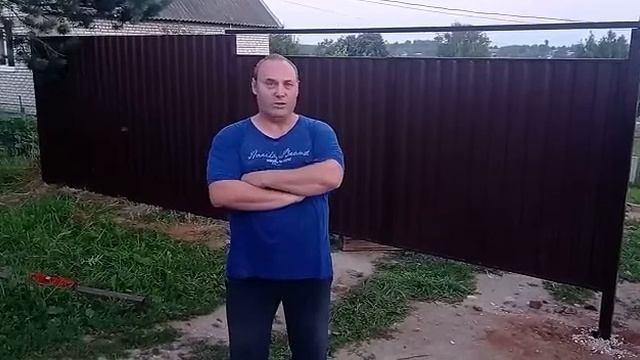 Отзыв об установке забора из профнастила от компании Московские Заборы смотреть онлайн