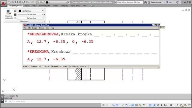 AutoCAD 2016 - Rodzaj linii i Skala rodzaju linii смотреть онлайн