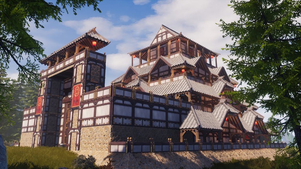 HOW TO BUILD A JAPANESE CASTLE - CONAN EXILES isle of siptah смотреть онлайн