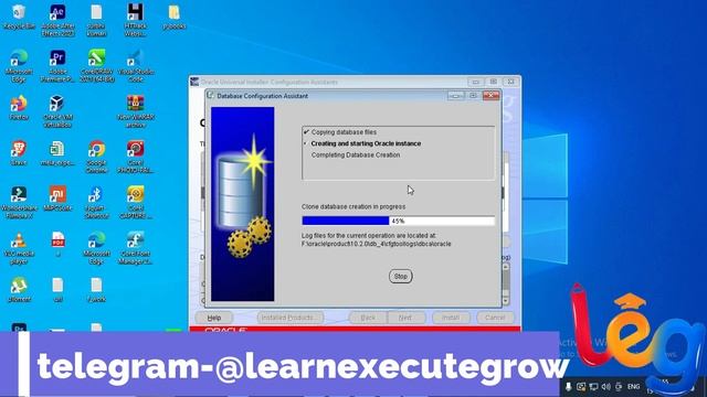 Oracle 10g Database complete installation | Oracle DB set up | Oracle database complete set up| EBS смотреть онлайн
