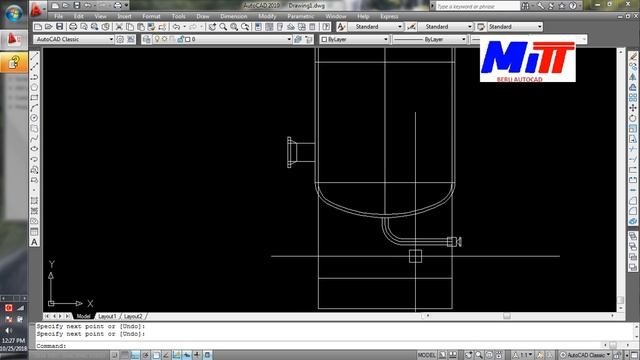 MITT Cilegon Tutorial AutoCad 12 VORTEX BREAKER #Berli смотреть онлайн