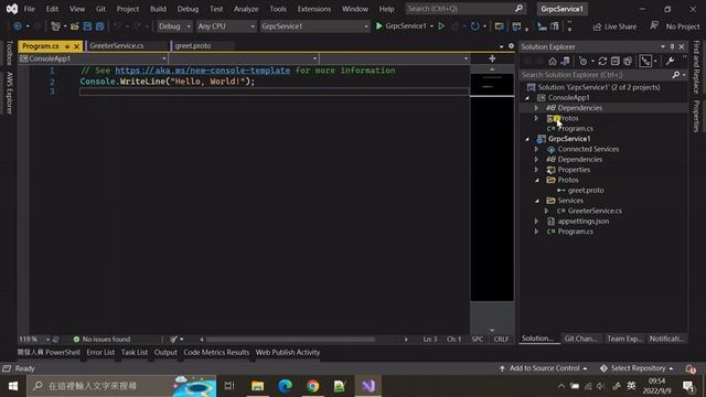 使用 VS2022 簡單又方便建立第一個 Grpc 服務 [ASP.NET Core c#] смотреть онлайн