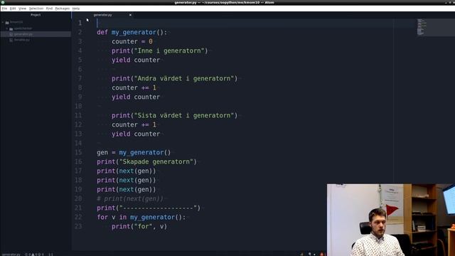 702 Generatorer i Python смотреть онлайн