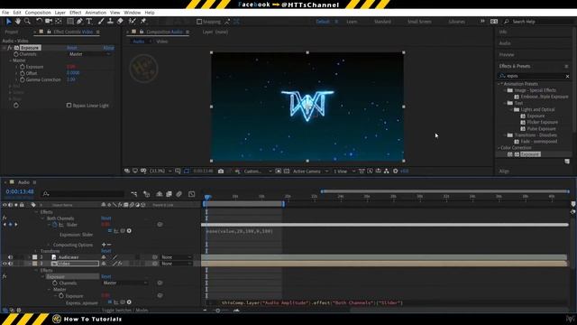 Bass Reactive Audio Visualizer effect | After Effects Tutorial смотреть онлайн
