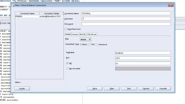 ORACLE: Aprenda a crear Tablespace, usuario y contraseña, conexion y sus respectivos privilegios смотреть онлайн