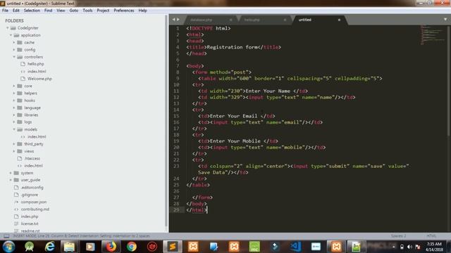 CodeIgniter Tutorials Part 1 || world gyan || codeigniter смотреть онлайн