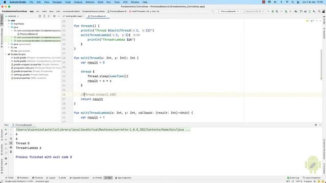 #4 Threads + Lambda - Como crear mi primera corrutina en Kotlin - Tutorial en Android Studio смотреть онлайн