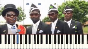 EASY Piano Coffin Dance   Играем милодию на пианино песни на пианино