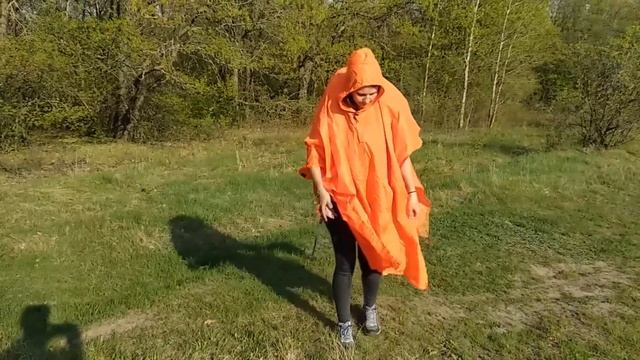 Плащ-пончо с Aliexpress за 600 рублей!!! Больше чем просто дождевик и тент. смотреть онлайн