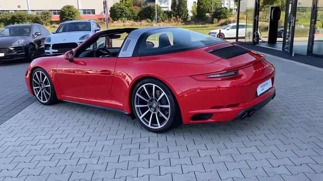 Porsche 911 Targa 4 (991 II), indischrot, PDLS Plus, Liftsystem Vorderachse, Carbon, PZH1131 смотреть онлайн