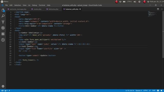 Cara Edit / Update File (png,jpg,pdf) + Database di CodeIgniter 3 [#TutorCI] смотреть онлайн