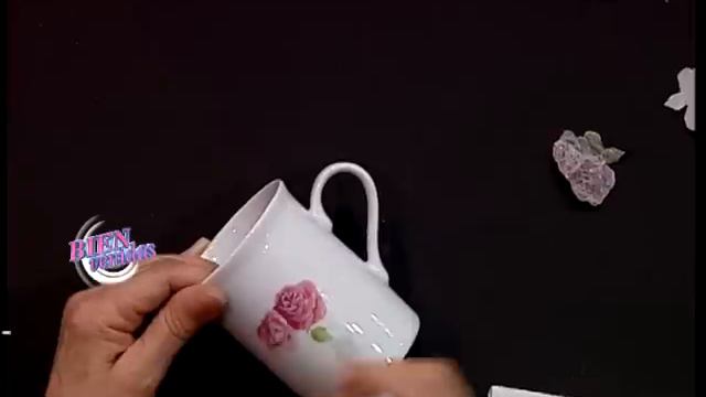 Mirta Biscardi - Bienvenidas TV - Decoupage En Taza, Tetera E Individuales