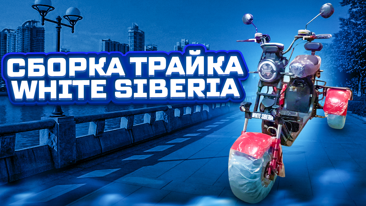 Сборка трайка WHITE SIBERIA PRO TRIKE 3000W смотреть онлайн