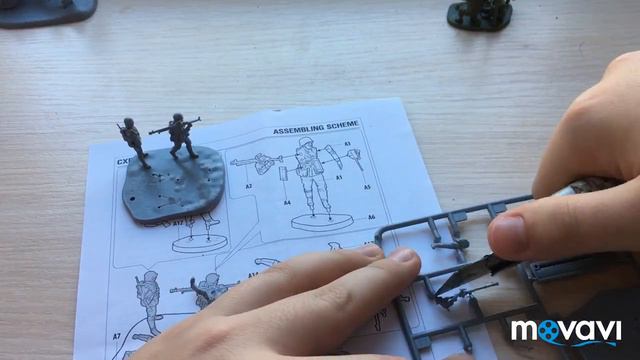 Сборка немецких солдат 1/72. смотреть онлайн