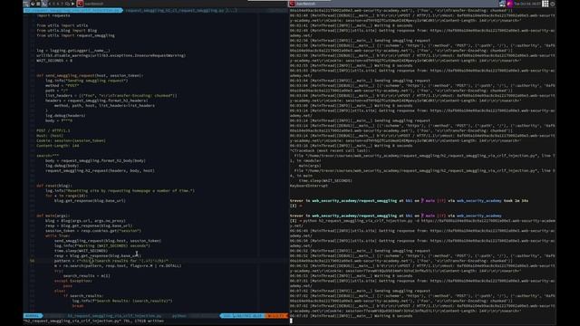 Web Security Academy | Request Smuggling | 13 - HTTP/2 Request Smuggling via CRLF Injection смотреть онлайн