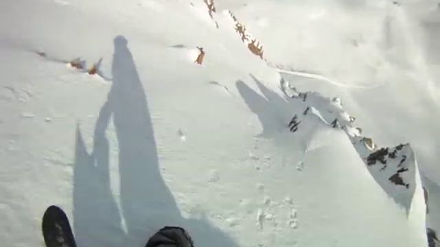 Big mountain go pro snowboarding, POV смотреть онлайн