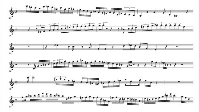 Blue 7 - Sonny Rollins - Bb Tenor Saxophone Transcription - With Play-along смотреть онлайн