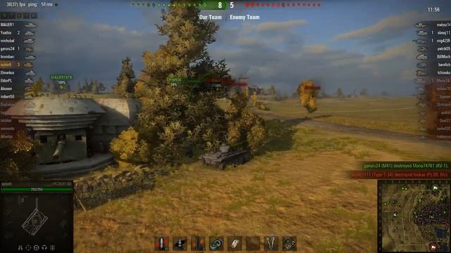 WOT: Siegfried Line - - 5 frags смотреть онлайн