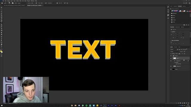 CLEAN 3D TEXT EFFECT Photoshop 2021 Tutorial смотреть онлайн