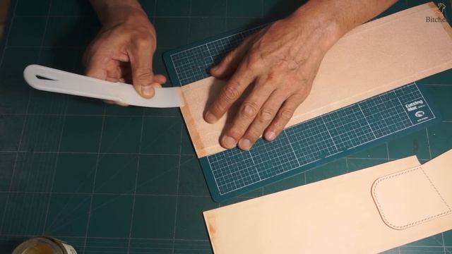 80 [Leather Craft] Making Leather Backpack / [가죽공예] 백팩 만들기 / Free Pattern
