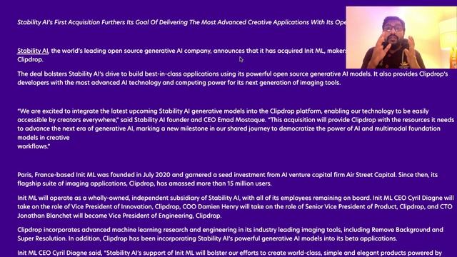 Stability.AI acquires ClipDrop maker Init ML смотреть онлайн