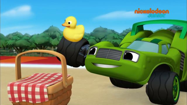Blaze et les Monster Machines | La course de 100 kilomètres | NICKELODEON JUNIOR смотреть онлайн