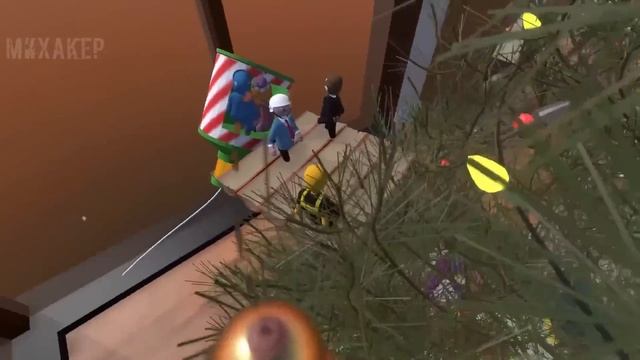 HUMAN FALL FLAT Смешные моменты (перевод) ? НОВОГОДНЯЯ КОМНАТА (VanossGaming)