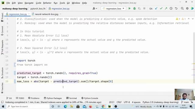 Pytorch for Beginners: #16 | Loss Functions - Regression Loss (L1 and L2) смотреть онлайн