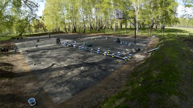 Игровая площадка в Дорогино - Монтаж покрытия ( RST-Grupp.ru) смотреть онлайн