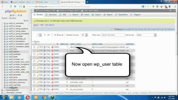 How to reset your WordPress Password in PHPmyAdmin