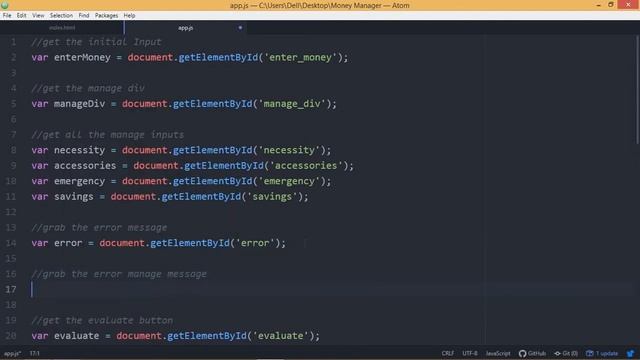 Money Manager App with Javascript and Tailwind CSS - Part 2 смотреть онлайн