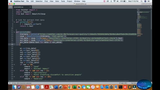 Build an GUI Application to Get Live Air Quality Information Using Python смотреть онлайн