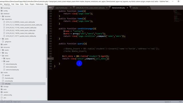 Laravel Tutorial for beginners in Bangla (Query Builder) смотреть онлайн