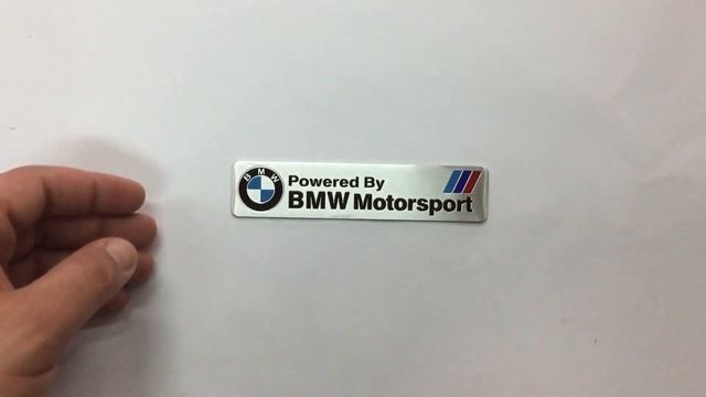 Табличка универсальная BMW M-motosport 12 см.