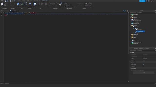 How to make a DAY and NIGHT button in Roblox Studio! EASY! (Roblox Studio Tutorial) смотреть онлайн