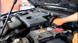 Как проверять уровень масла в АКПП на ,P, или ,N, Mitsubishi Pajero 2008 Мицубиси Паджеро 3,2