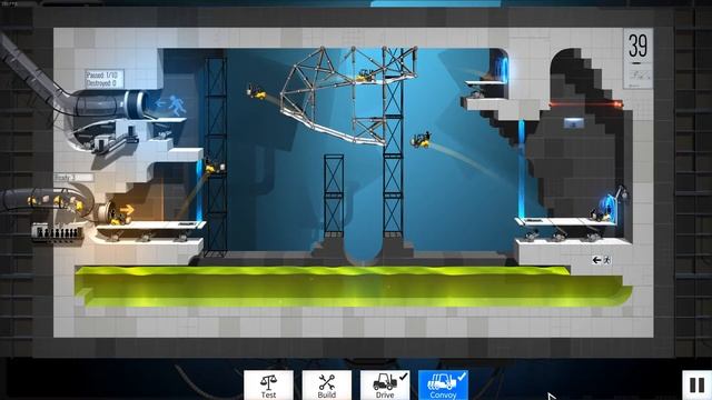 Bridge Constructor Portal Level 39 смотреть онлайн