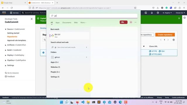How to upload code to AWS CodeCommit | Push code to Repository смотреть онлайн