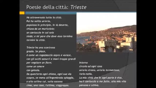 Trieste di Umberto Saba смотреть онлайн