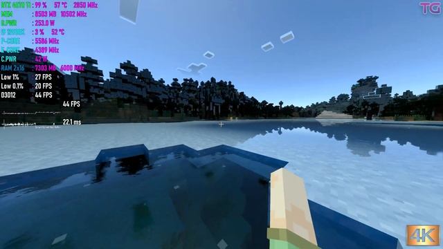Minecraft RTX : RTX 4070 Ti L 4K And 8K