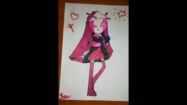 I draw a picture of FNF Sarv mod♥ смотреть онлайн