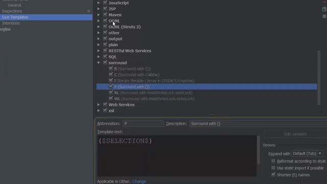 Surround with Blocks add to Java Code STRG+ALT+J/T jetbrains IDE смотреть онлайн