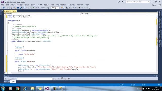 Conexión a Base de Datos desde un Web Service C# смотреть онлайн